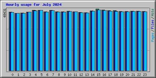 Hourly usage for July 2024